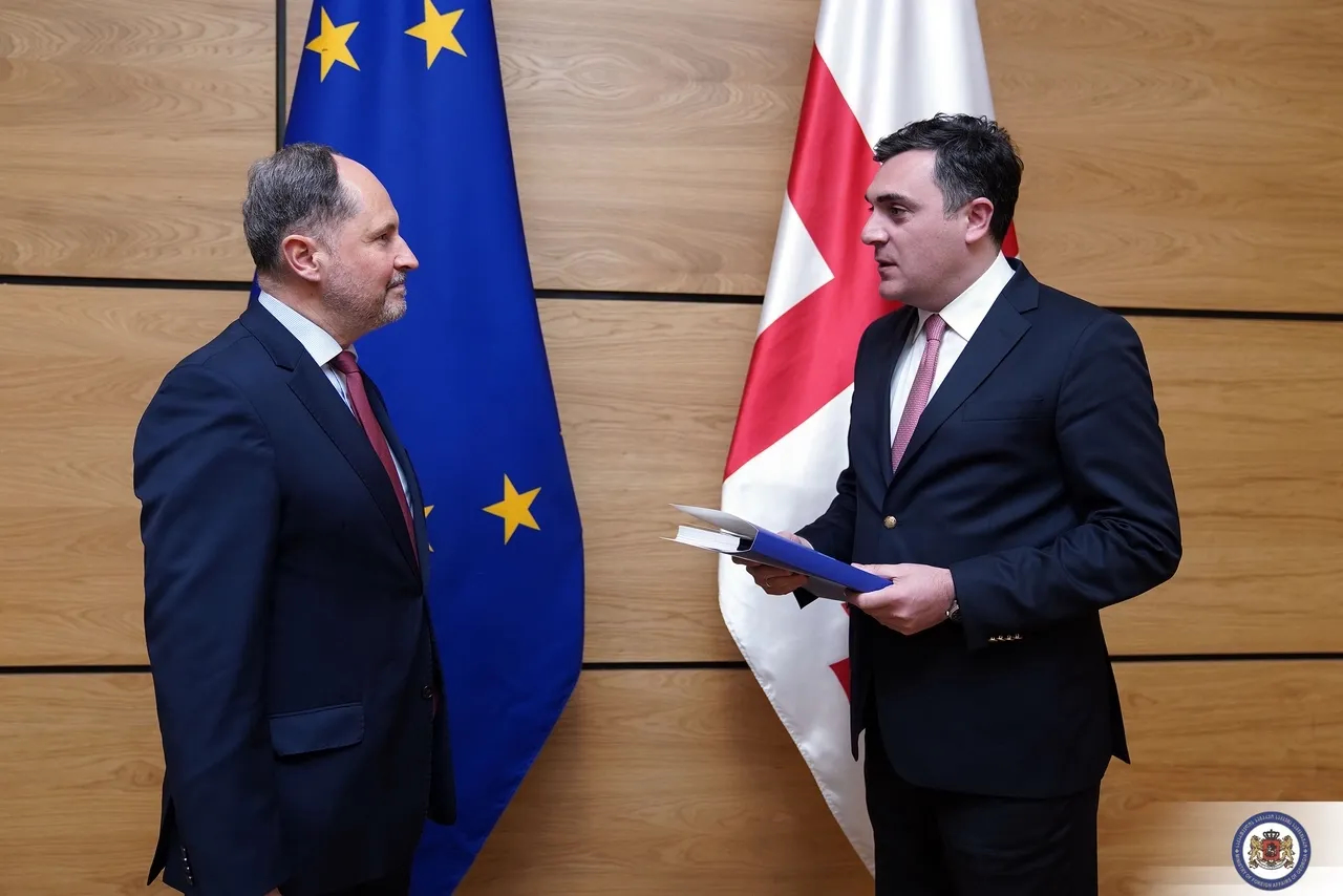 ილია დარჩიაშვილმა ევროკავშირის ელჩს გაფართოების პაკეტის ფარგლებში მომზადებული პირველი ანგარიში გადასცა